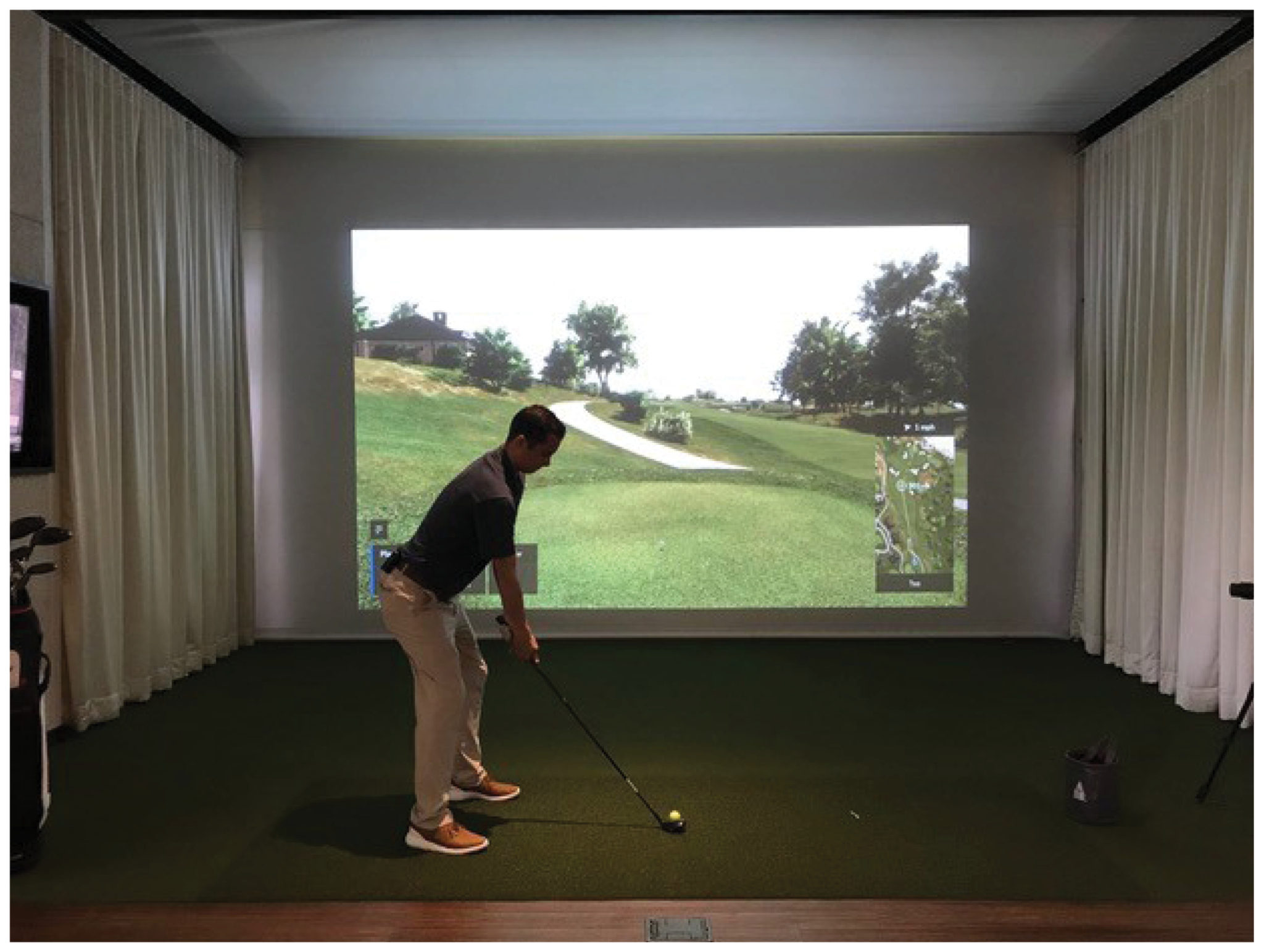 Golf Projector Screen Golf Hitting Screen Screen Shot Golf